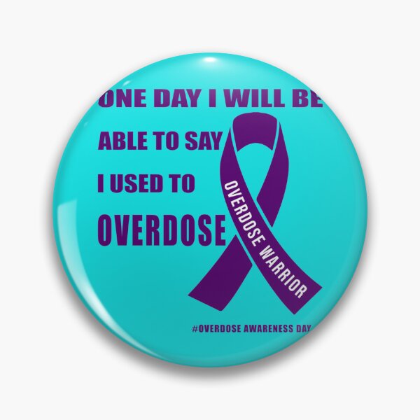 Item preview, Overdose Awareness Day Stop Overdose - support for OA ilness,ribbon purple butterfly   designed and sold by rhinosaurandfun.