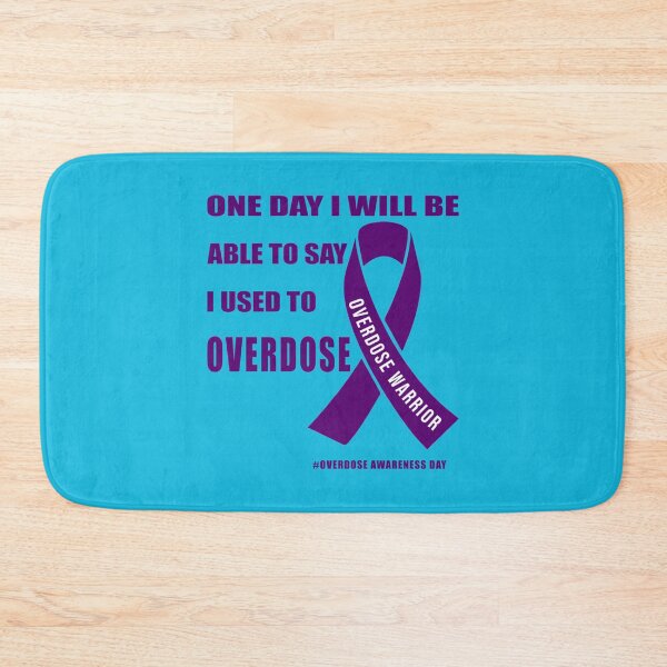 Item preview, Overdose Awareness Day Stop Overdose - support for OA ilness,ribbon purple butterfly   designed and sold by rhinosaurandfun.