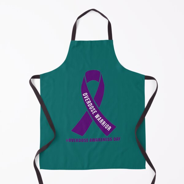 Item preview, Overdose Awareness Day Stop Overdose -motivational support to fight drugs, ribbon purple butterfly  designed and sold by rhinosaurandfun.