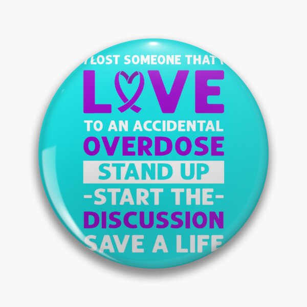 Item preview, Purple Ribbon. Accidental Overdose Awareness.   designed and sold by rhinosaurandfun.