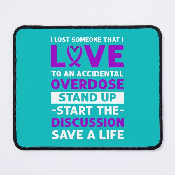 Item preview, Purple Ribbon. Accidental Overdose Awareness.   designed and sold by rhinosaurandfun.