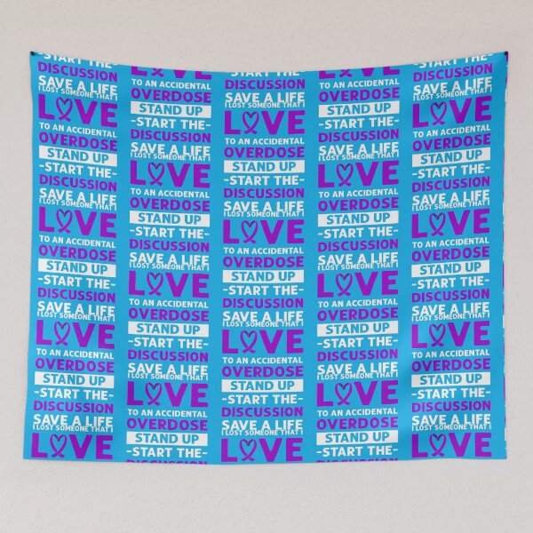 Item preview, Purple Ribbon. Accidental Overdose Awareness.   designed and sold by rhinosaurandfun.