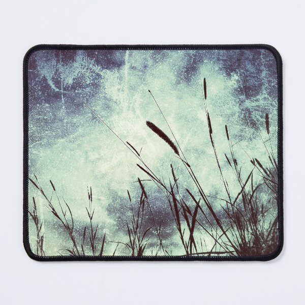 Item preview, Tall Wild Grass on Moody Grunge Style Scratched Marble Look Surface Background designed and sold by Beachy.