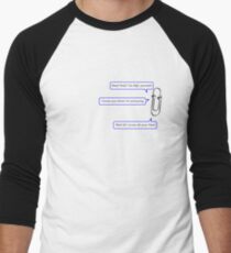 Paperclip says... Men's Baseball ¾ T-Shirt