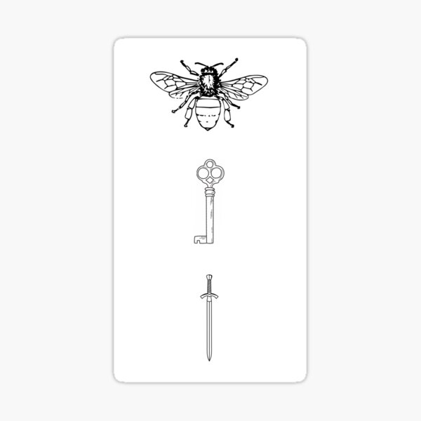 Bee Key Sword — The Starless Sea V2 Sticker For Sale By Samisonline