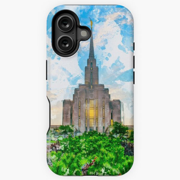 Item preview, Oquirrh Mountain LDS Temple Watercolor - Summer designed and sold by melodyrosemedia.