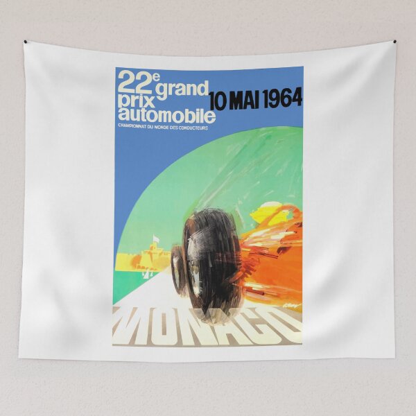 Item preview, 1964 Monaco Grand Prix Automobile Race Poster designed and sold by retrographics.