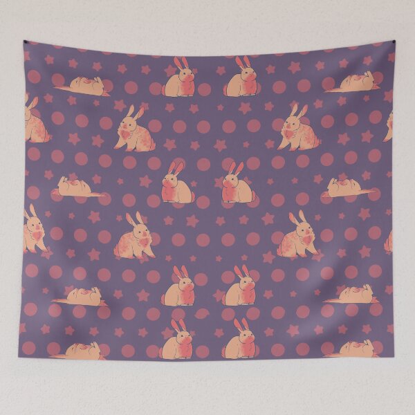 Item preview, Bunny Bunny Bunnies - Orange and purple designed and sold by Hunlu-Tarudce.