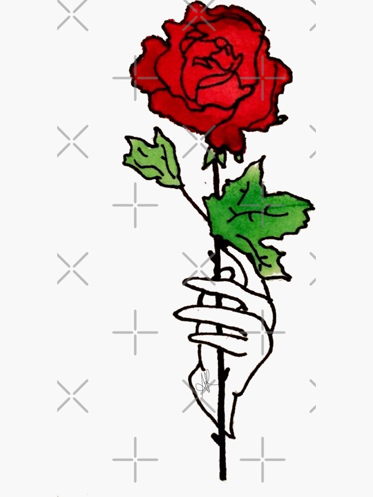A Court of Thorns and Roses: Watercolor Rose (Single Design) by FoxGroves