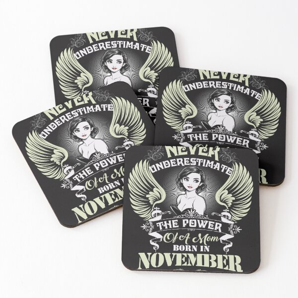 Item preview, Never Under Estimate The Power Of A Mom Born November Unique Design designed and sold by Cardio Boutique.