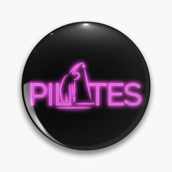 Item preview, Pilates swakatee pose in PILATES word neon effect designed and sold by sashica.