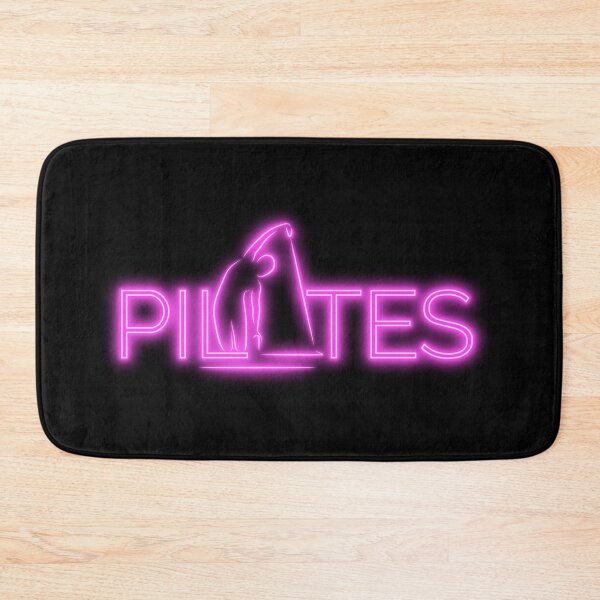 Item preview, Pilates swakatee pose in PILATES word neon effect designed and sold by sashica.