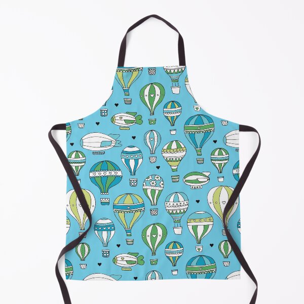 Item preview, Hot Air Balloons & Zeppelin - Blue designed and sold by Rainbows Galore.