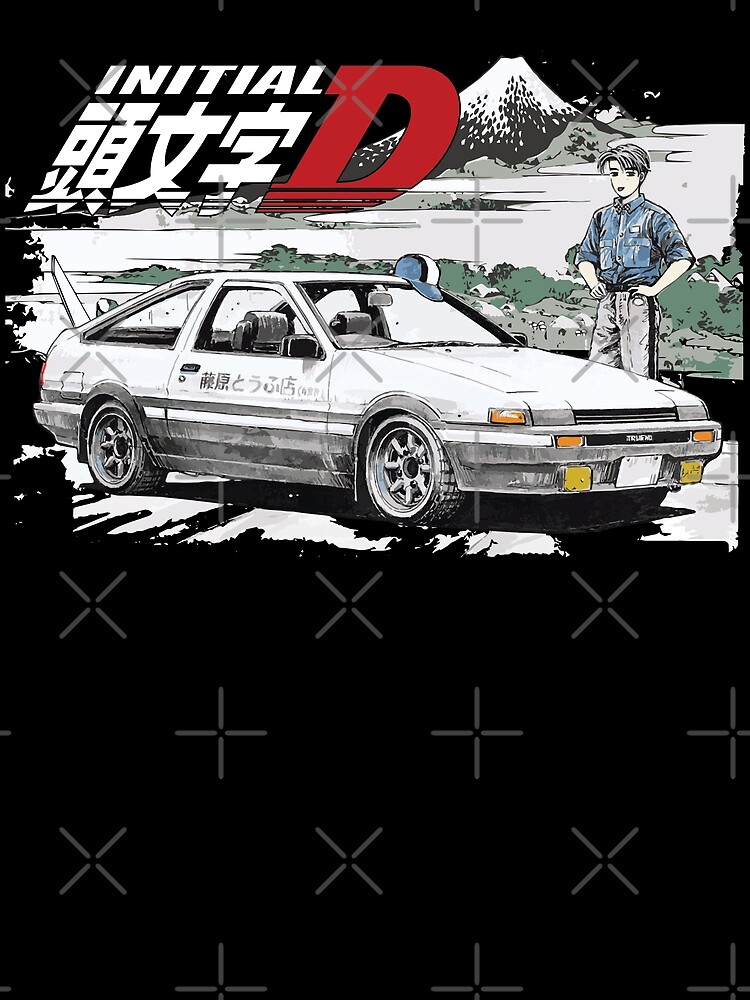 Póster «Copia de Initial D Deep Forest Drifting AE86 Takumi Raceway» de 