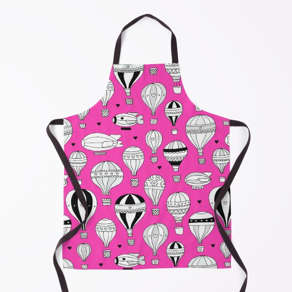 Item preview, Hot Air Balloons & Zeppelin - Hot Pink designed and sold by Rainbows Galore.
