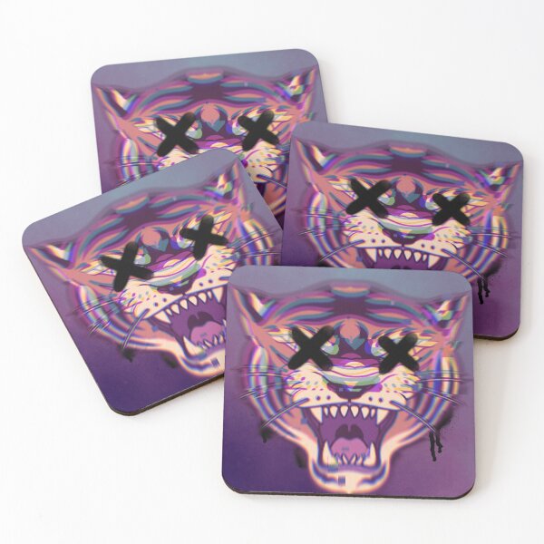 Item preview, Tiger - Glitch Trip designed and sold by OKAYEIGHT.