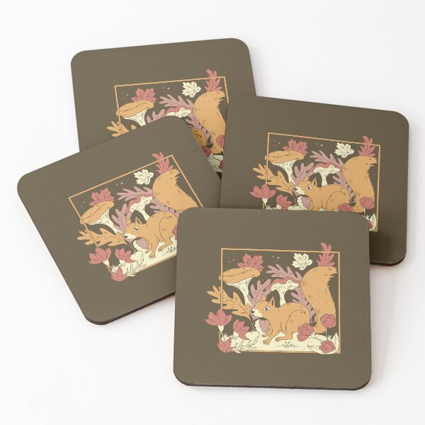 Item preview, squirrel, mushrooms designed and sold by DerSenat.