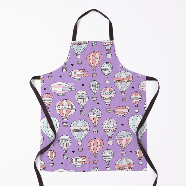 Item preview, Hot Air Balloons & Zeppelin - Lilac designed and sold by Rainbows Galore.