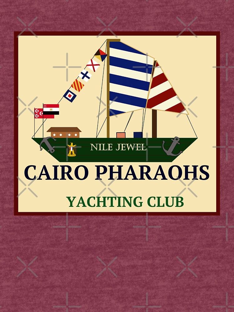 Vintage Sport Cairo Egypt Yacht Club Pharaoh Sailor | Tri-blend T-Shirt