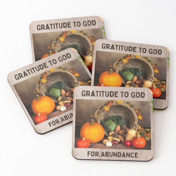 Item preview, Gratitude to God for Abundance Celebrate Thanksgiving Day designed and sold by sharefaith.