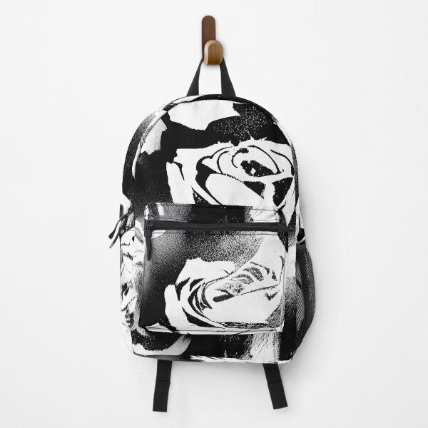 Item preview, Black and White graffiti roses pattern designed and sold by patterncrow.