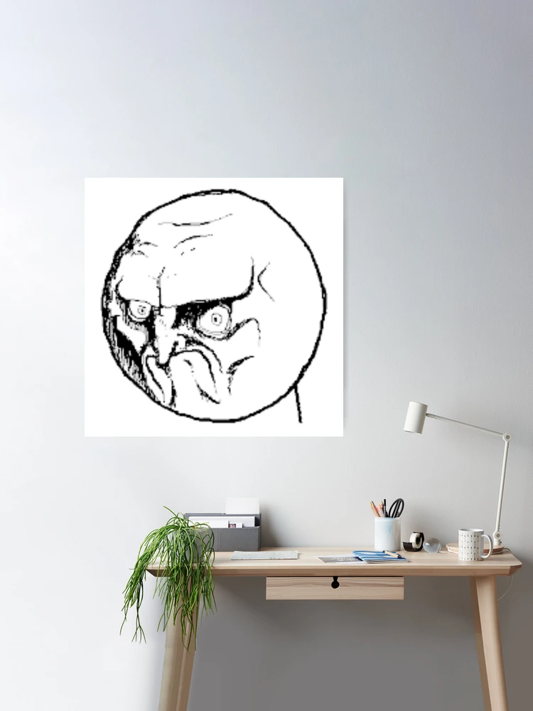 Angry Face Meme Sticker for Sale by the-al-foil