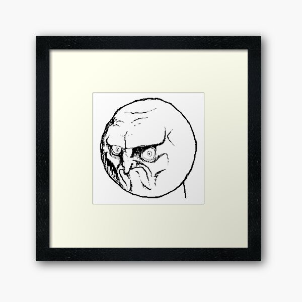 Angry Face Meme Sticker for Sale by the-al-foil