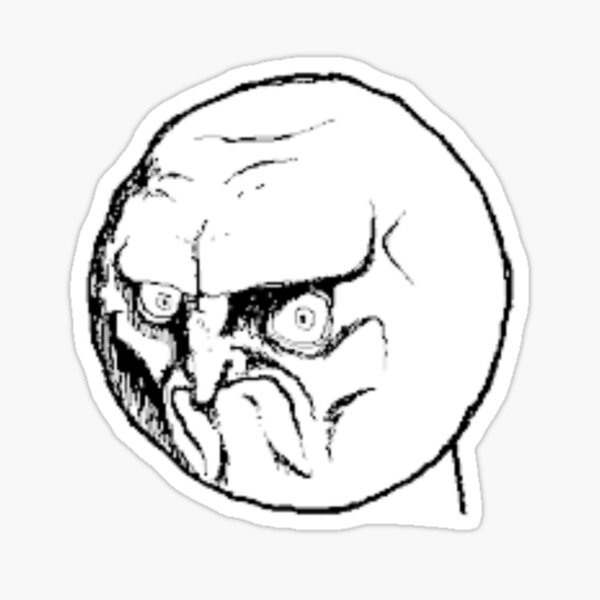 Angry Guy Meme Face For Any Design Royalty Free Vector