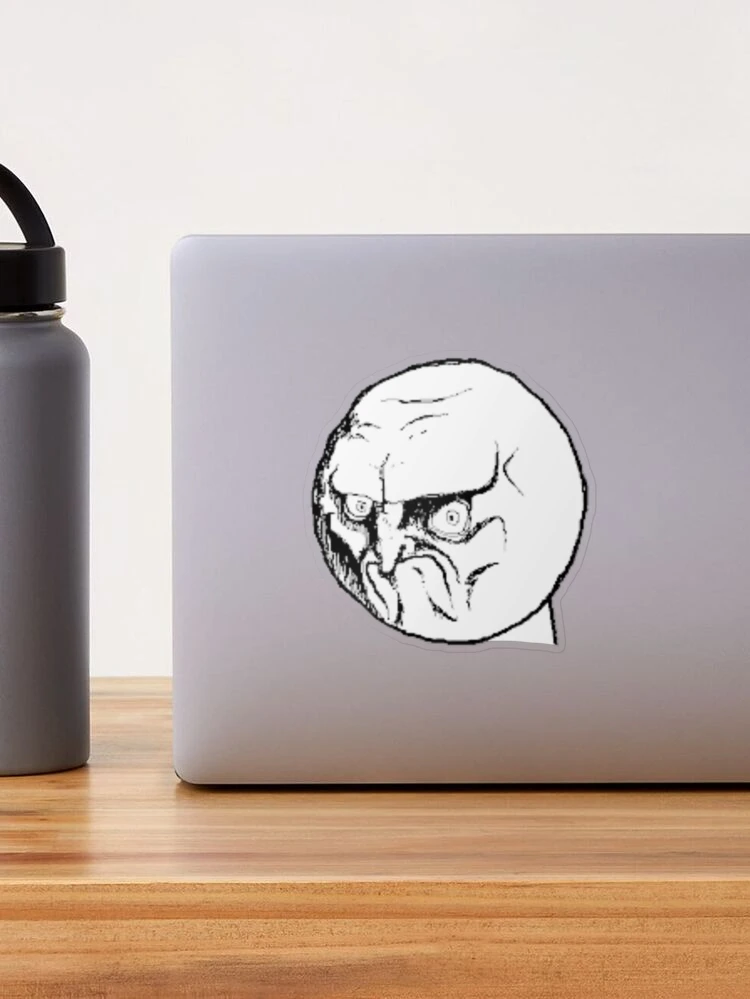 Angry Face Meme Sticker for Sale by the-al-foil