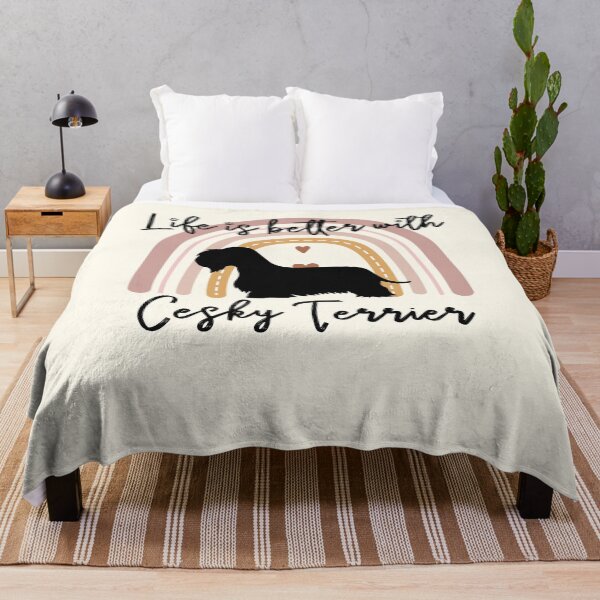 Item preview, Cesky Terrier Dog Rainbow Aesthetic Boho designed and sold by rafaeltto.