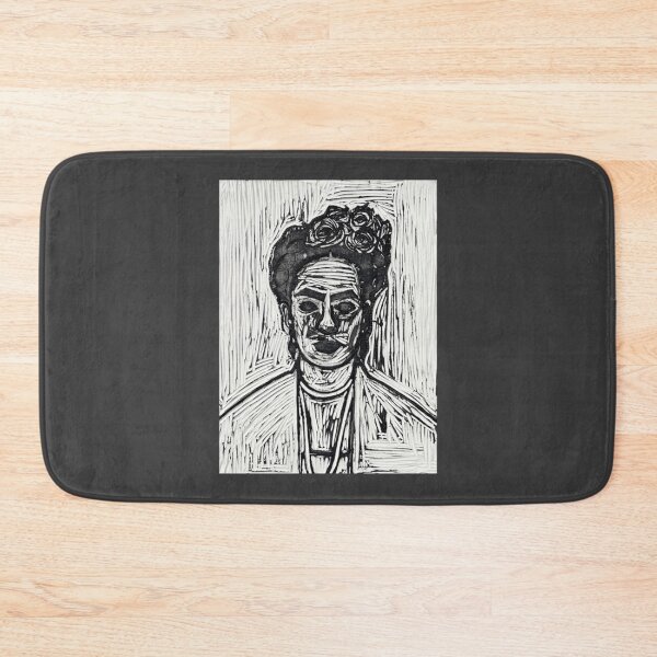 Item preview, Black and White Frida Kahlo Long designed and sold by FurkanUzun.