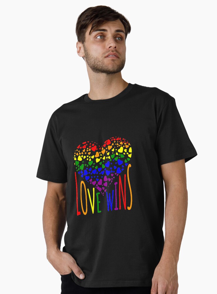 Thumbnail 1 of 4, Premium T-Shirt, Love Wins, Marriage Equality T-Shirt design. designed and sold by EthosWear.