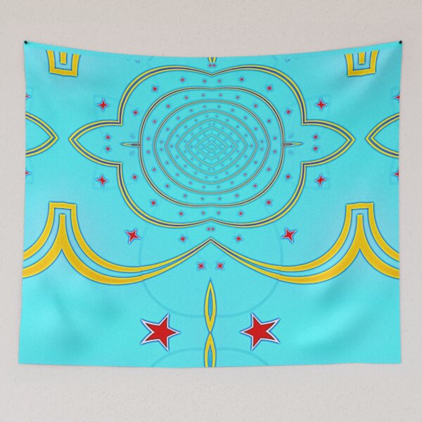 Item preview, ARUBA - ABSTRACT ARUBA FLAG PATTERN - ONE HAPPY ISLAND designed and sold by Ralek.