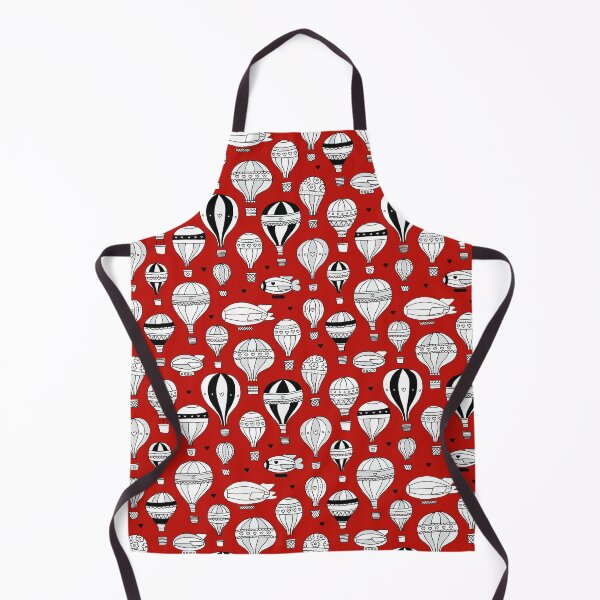 Item preview, Hot Air Balloons & Zeppelin - Red designed and sold by Rainbows Galore.