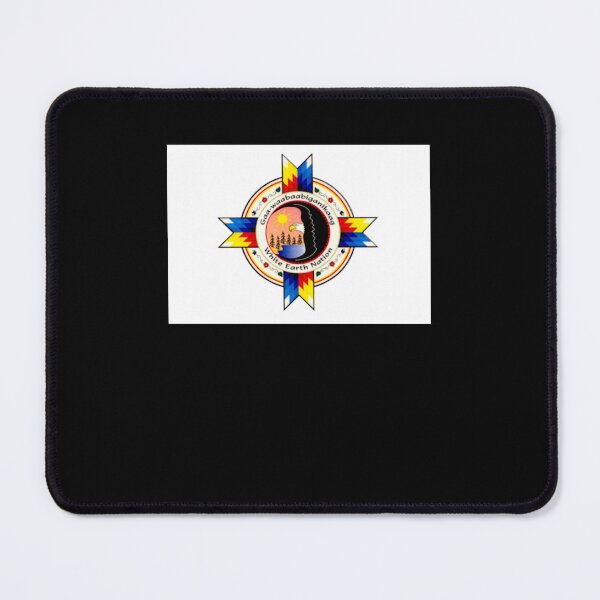 Item preview, White earth band of the ojibwe flag designed and sold by MarthaLefevre1.
