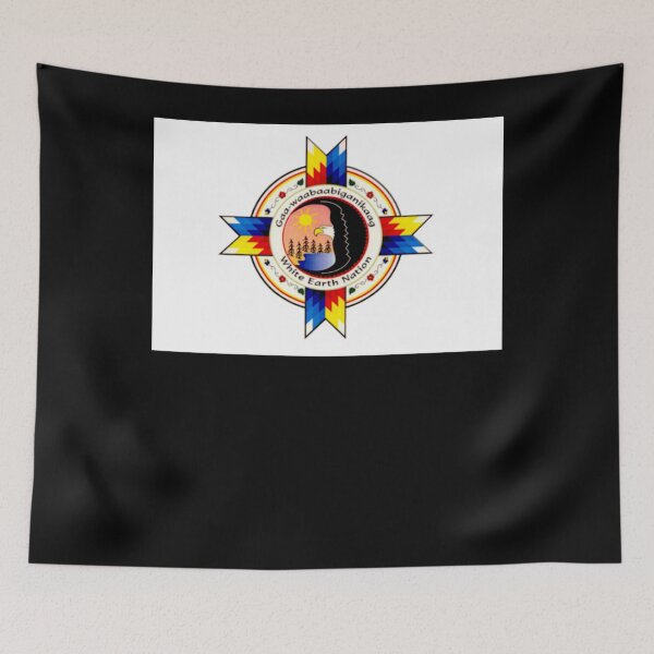 Item preview, White earth band of the ojibwe flag designed and sold by MarthaLefevre1.