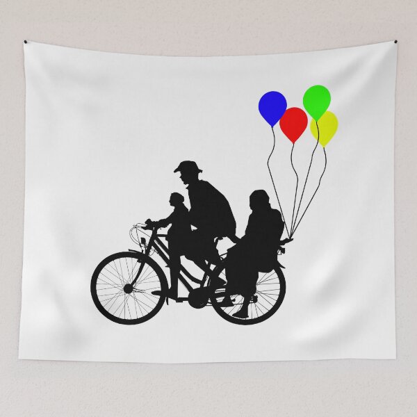 Item preview, Colorful ballon on cycle ride designed and sold by UniqueDesignHub.