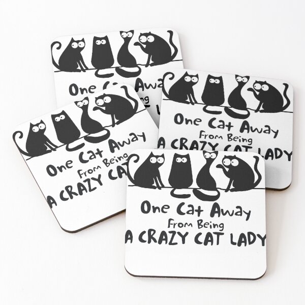 Item preview, One Cat Away From Being A Crazy Cat Lady designed and sold by bakayeciavod.