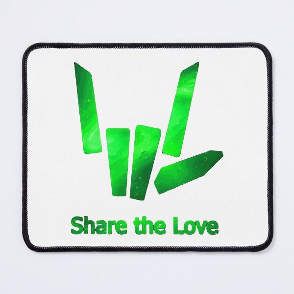 Item preview, share The Love , Share The Love green Galaxy Logo, Share The Love Merch, Stephen Sharrer , Carter Sharer, gift designed and sold by LawsoDouglas.
