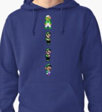 All 8 Bit Luigi Pullover Hoodie