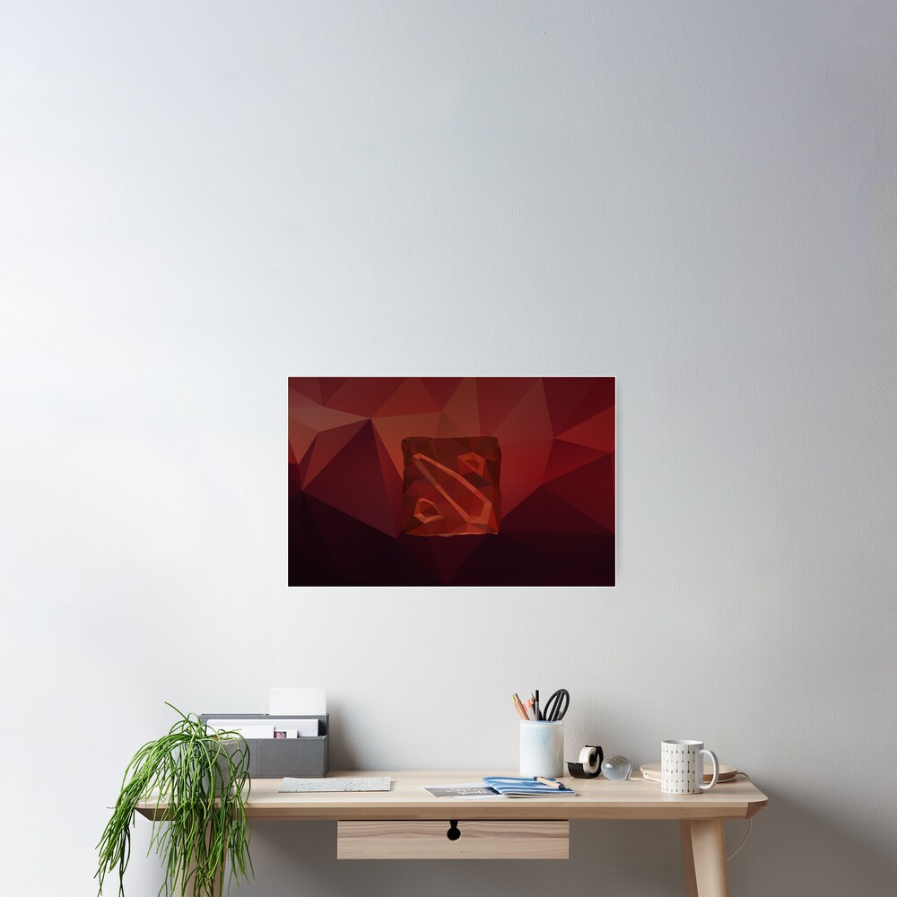 Dota Low Poly Art Póster