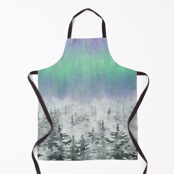 Item preview, Beautiful Aurora Upon the Snowy Winter Forest designed and sold by CommittedGrace.