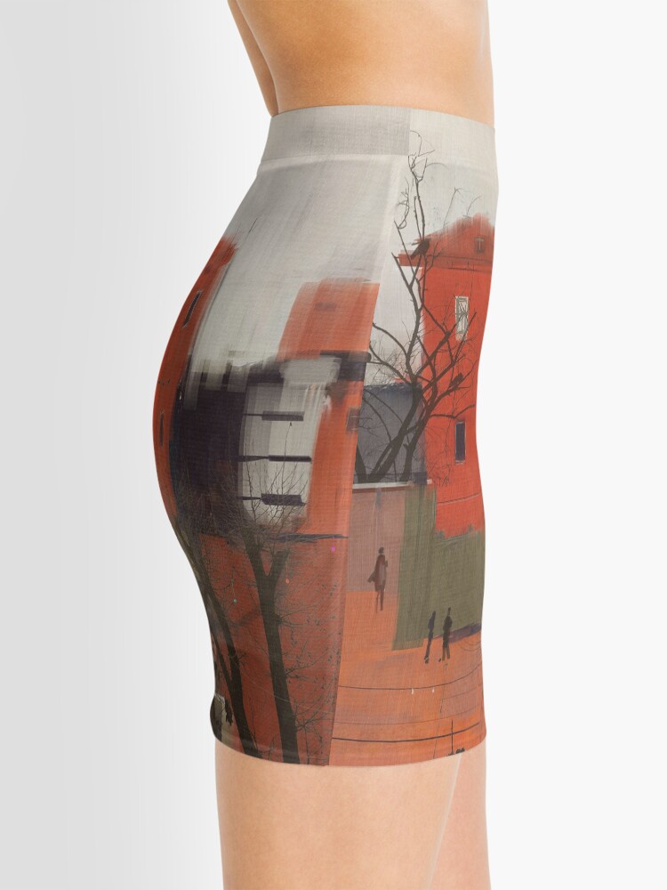 Alternate view of red house Mini Skirt