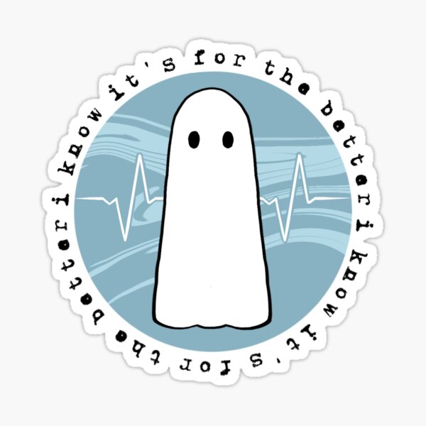 Waiting room ghost Pheobe Bridgers Sticker