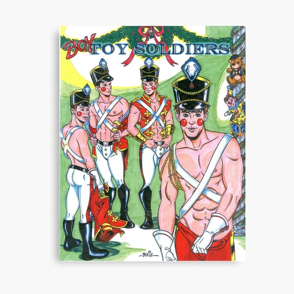 Boy Toy Soldiers Canvas Print