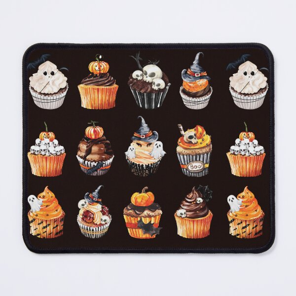 Item preview, Assorted Halloween Cupcakes - Ghostly, Pumpkins, Skulls, Witch Hats and More designed and sold by Alicia Chee.