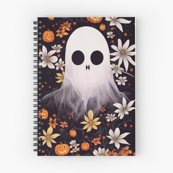 Item preview, Halloween ghost floral design - AI generated art designed and sold by AI1artist.