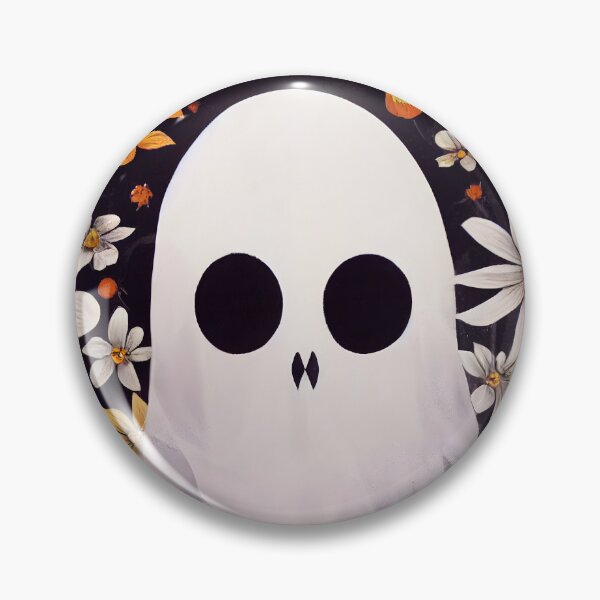 Item preview, Halloween ghost floral design - AI generated art designed and sold by AI1artist.