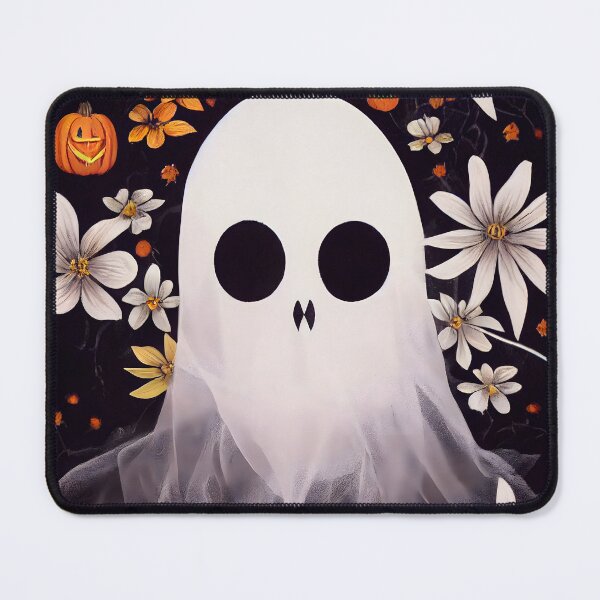 Item preview, Halloween ghost floral design - AI generated art designed and sold by AI1artist.
