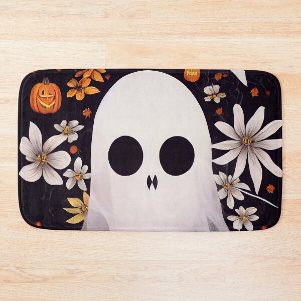 Item preview, Halloween ghost floral design - AI generated art designed and sold by AI1artist.